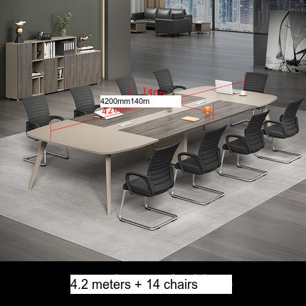 MUTINI Oliver Simple Modern Curved Conference Table Set from MUTINI