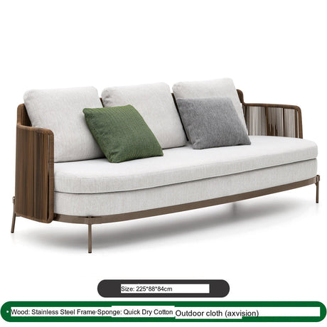 DIME GARDEN Azucena Waterproof Rattan Chair & Coffee Table Set from DIME GARDEN
