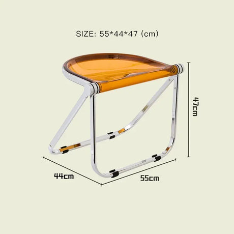 LAZYSPACE Noah Transparent Folding Chair from LAZYSPACE