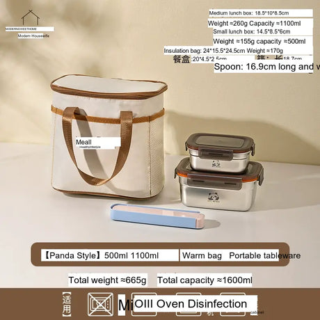MH Carlotta Stainless Steel Sealing Bento Box from MH