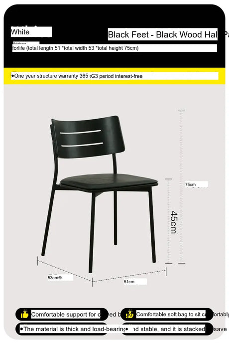 ABOUT WHITE Anouk Luxurious Retro Backrest Dining Chair from ABOUT WHITE