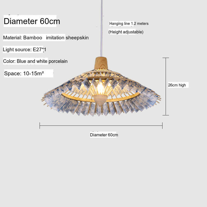 BOJI Yuzuki Elegant Woven Ceiling Lamp - Chinese Style Living Room Light. from BOJI