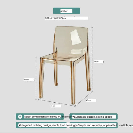 ABOUT WHITE Callidora Elegant Luxury Transparent Bar Chair from ABOUT WHITE