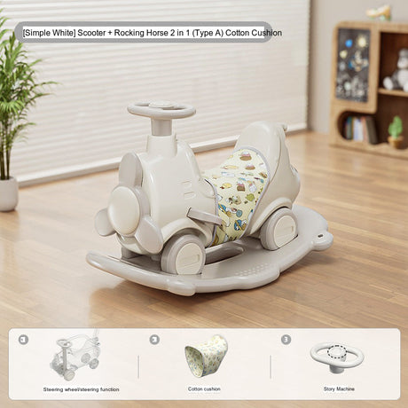MIGOBEAR Two-in-One Airplane Rocker Children's Swings from KAWADENO