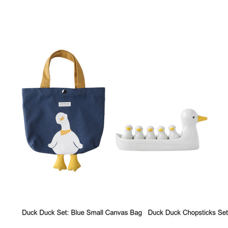 LIVETAI Kensington Artistic Duckling Ceramic Chopsticks Set from LIVETAI