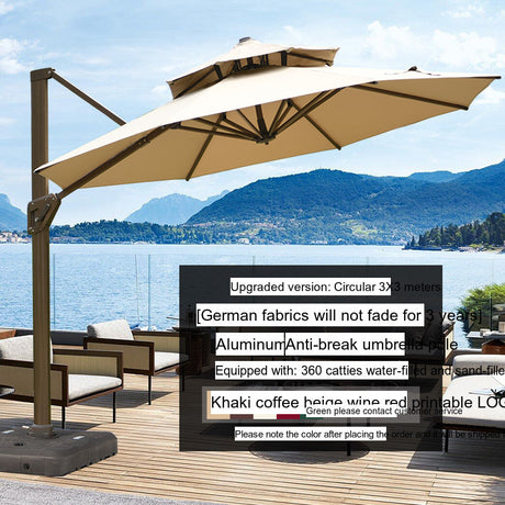 MOJIA Valeria European-Style Roman Garden Umbrella for Shade & Elegance from MOJIA