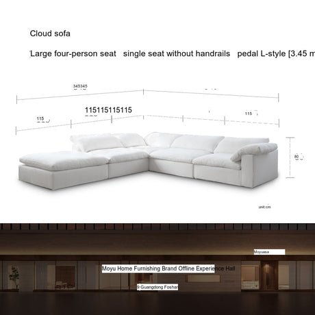 MOYU Isolde Plush Down Comfort Module Sofa from MOYU