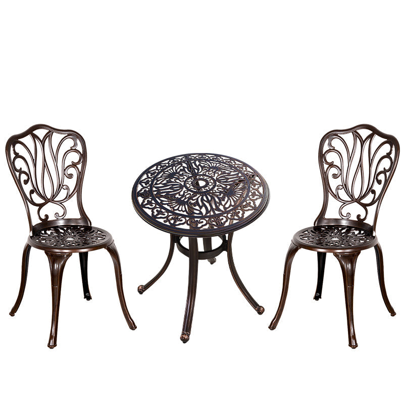 ZIYE Fujiko Elegant Wrought Iron 3-Piece Coffee Table Set from ZIYE