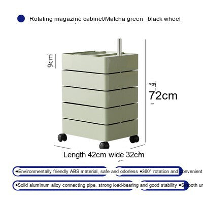 NIYE Isolde Sleek Acrylic Rotating Nightstand from NIYE