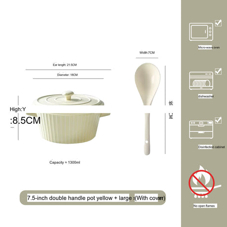 MOSE Striped Double-Ear Soup Bowl from MOSE