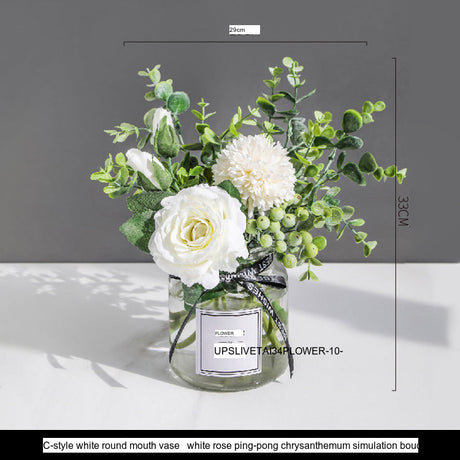 LIVETAI Athos Elegant Transparent Flowerpot Small Vase from LIVETAI