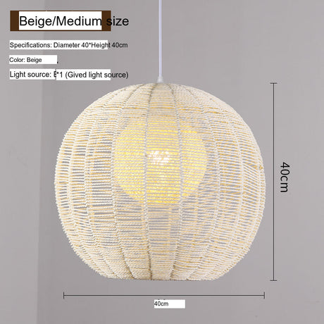 BOJI Kintaro Artistic Woven Lampshade Ceiling Lamp from BOJI