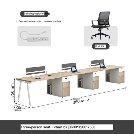 MUTINI Santiago Simple Design Office Desk Set from MUTINI