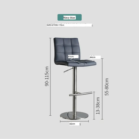 ABOUT WHITE Isabeau Nordic Simple High-Foot Bar Chair with Rotation & Light Luxury. from ABOUT WHITE