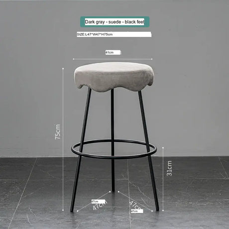 ABOUT WHITE Marcellus Elegant Luxury Bar Stool from ABOUT WHITE