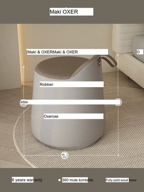 MOXER Ikebana Elegant Cream Makeup Stool from MOXER