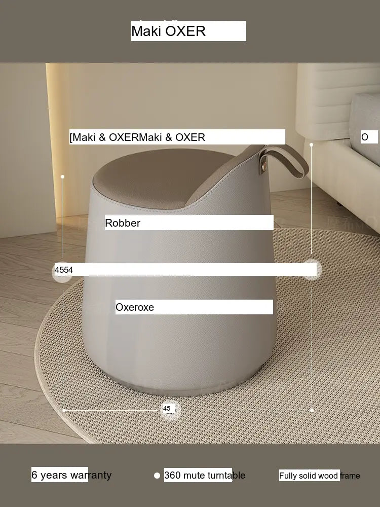 MOXER Ikebana Elegant Cream Makeup Stool from MOXER
