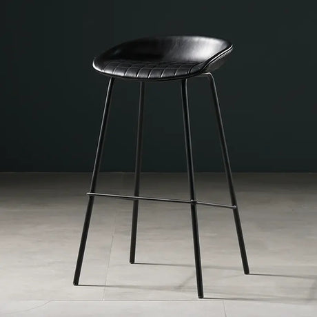 ABOUT WHITE Isadora Minimalist Iron High Bar Stool from ABOUT WHITE