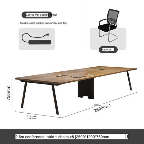 MUTINI Santiago Sleek Modern Conference Table Set from MUTINI