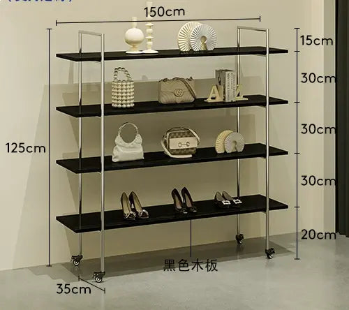 SM Liam Black Shoes and Clothing Stand from SM