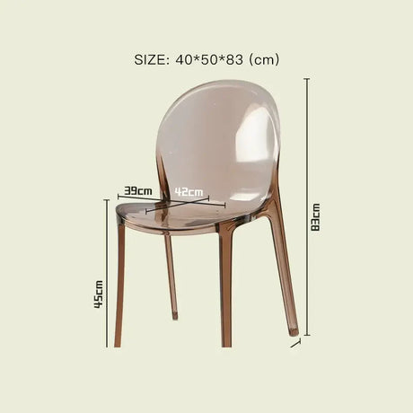 LAZYSPACE Leo Acrylic Coffee Chair from LAZYSPACE