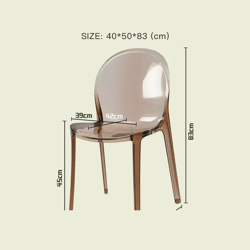 LAZYSPACE Leo Acrylic Coffee Chair from LAZYSPACE