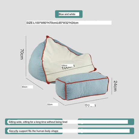 ABOUT WHITE Calypso Cozy Modern Beanbag Lounge Chair from ABOUT WHITE