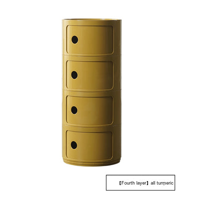 NIYE Aveline Minimalist Round Storage Side Table from NIYE