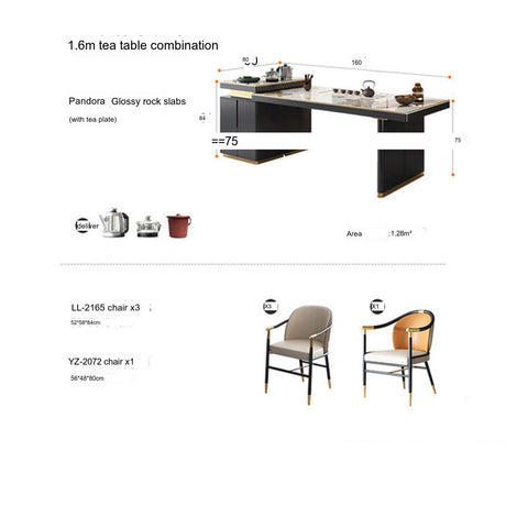 QUANMU Santiago Elegant Modern Tea Table Set from QUANMU