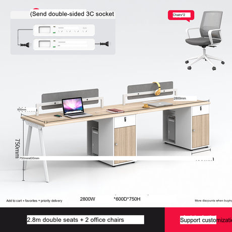 MUTINI Cortland Simple Modern Office Screen Desk Set from MUTINI