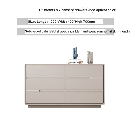 LINYUE Alaric Italian Solid Wood Eight-Drawer Storage Cabinet from LINYUE