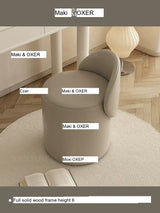 MOXER Elowen Luxurious Leather Makeup Stool from MOXER