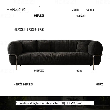 HERZZI Santiago Elegant Stainless Steel Vintage Sofa from HERZZI