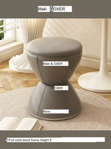 MOXER Elowen Elegant Solid Wood Rotating Dressing Stool from MOXER
