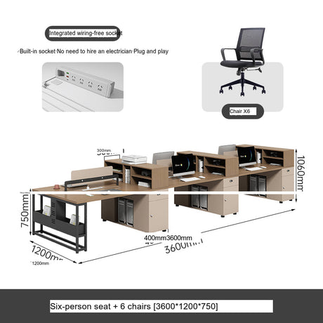 MUTINI Santiago Ergonomic Modern Desk Chair Set from MUTINI