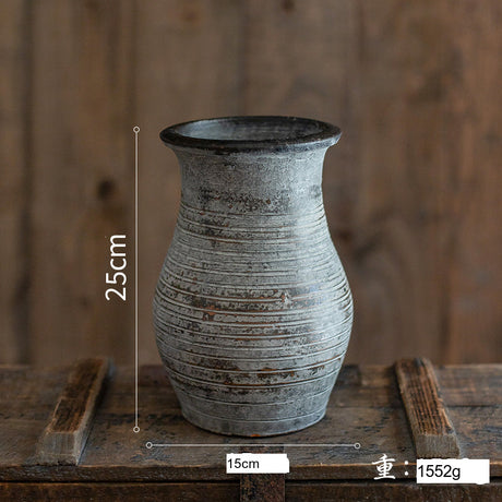 JUHAN Isolde Rustic Floral Arrangement Pottery Vase from JUHAN