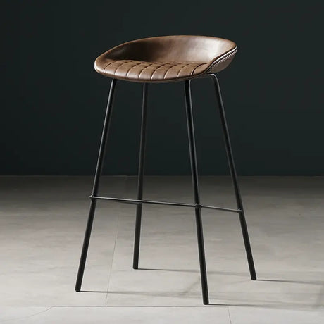 ABOUT WHITE Isadora Minimalist Iron High Bar Stool from ABOUT WHITE