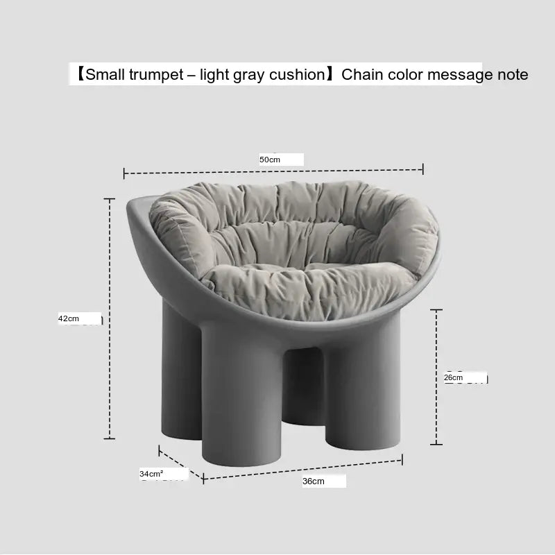 ABOUT WHITE Rosalía Cozy Minimalist Red Chair from ABOUT WHITE
