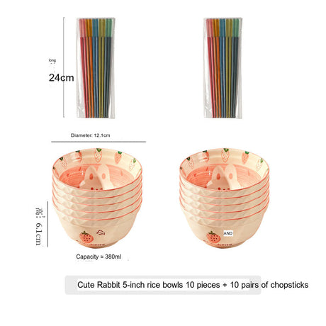 MOSE Cute Strawberry Tableware Set from MOSE
