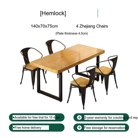 WEIMEI Juniper Bistro Solid Wood Dining Set Restaurant Combo from WEIMEI