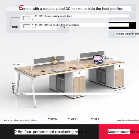 MUTINI Cortland Simple Modern Office Screen Desk Set from MUTINI