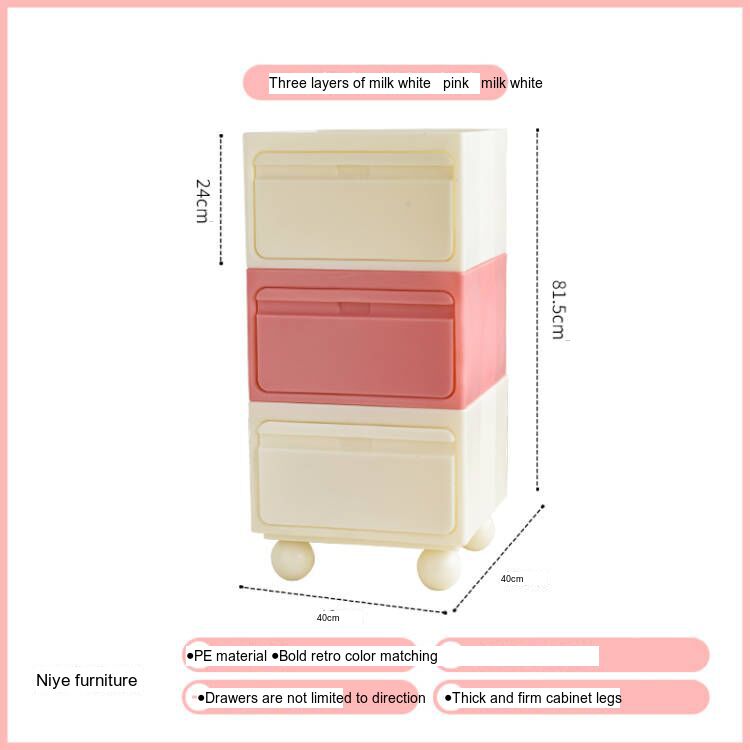 NIYE Calypso Minimalist Nordic Bedroom Storage Side Cabinet from NIYE