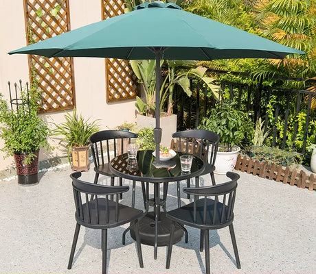 MOJIA Florian Porcelain Pillar Garden Umbrella for Outdoor Lounging from MOJIA