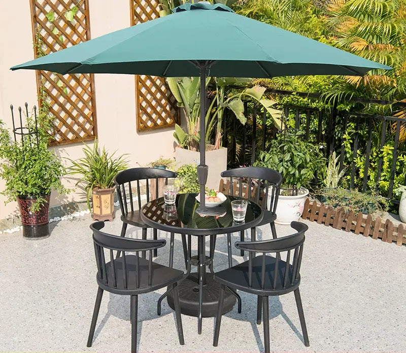 MOJIA Florian Porcelain Pillar Garden Umbrella for Outdoor Lounging from MOJIA
