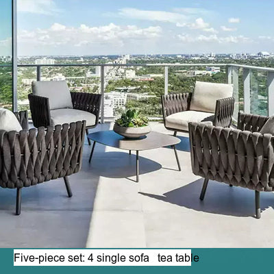 RATTAN SPACE Alhambra Waterproof Nordic Garden Chair Set from RATTAN SPACE