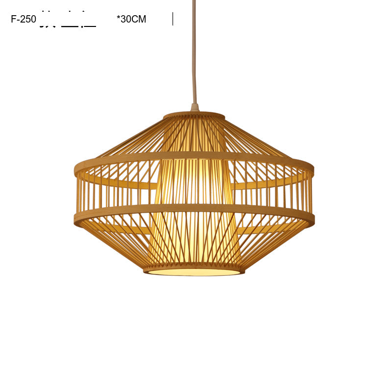 BOJI Haruki Elegant Wooden Bamboo Ceiling Lamp from BOJI