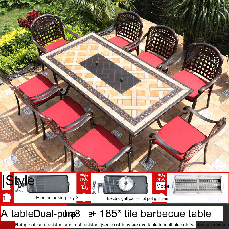 MOJIA Theron Multi-Functional Electric BBQ Table for Stylish Outdoors from MOJIA