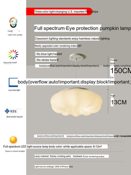 YDZM Mariposa Enchanted Pumpkin Lantern Creative Ceiling Light from YDZM