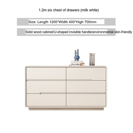LINYUE Alaric Italian Solid Wood Eight-Drawer Storage Cabinet from LINYUE