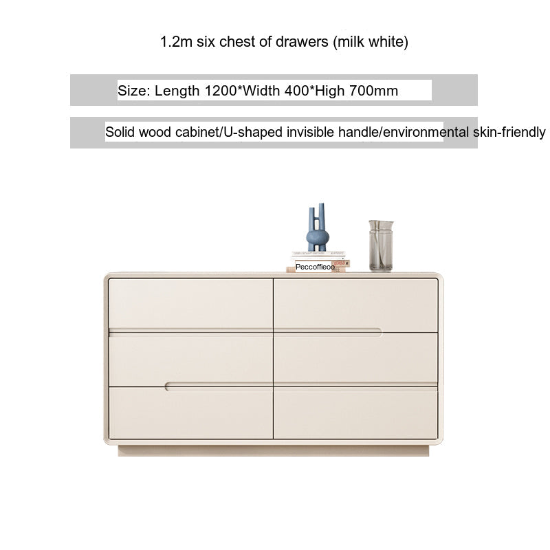 LINYUE Alaric Italian Solid Wood Eight-Drawer Storage Cabinet from LINYUE